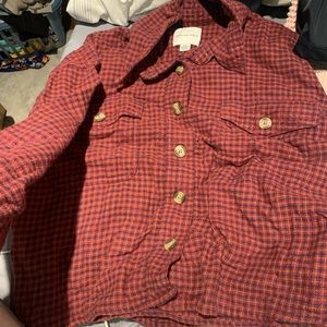 american eagle button up flannel